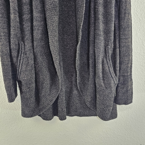 Barefoot Dreams 452 cozy lite pocket open cardigan Large XL - Picture 4 of 10